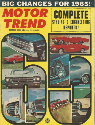 MOTOR TREND 1964 OCT - VETTE, FORD'S OHC 427, COBRA